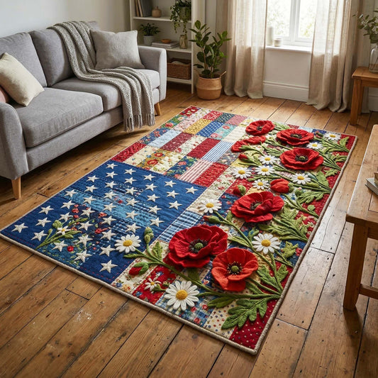 Poppy Patchwork Area Rug GFTOQM3680