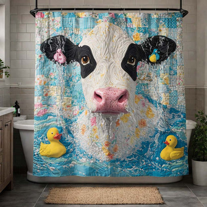 Rubber Cow Shower Curtain GFTOQM3698