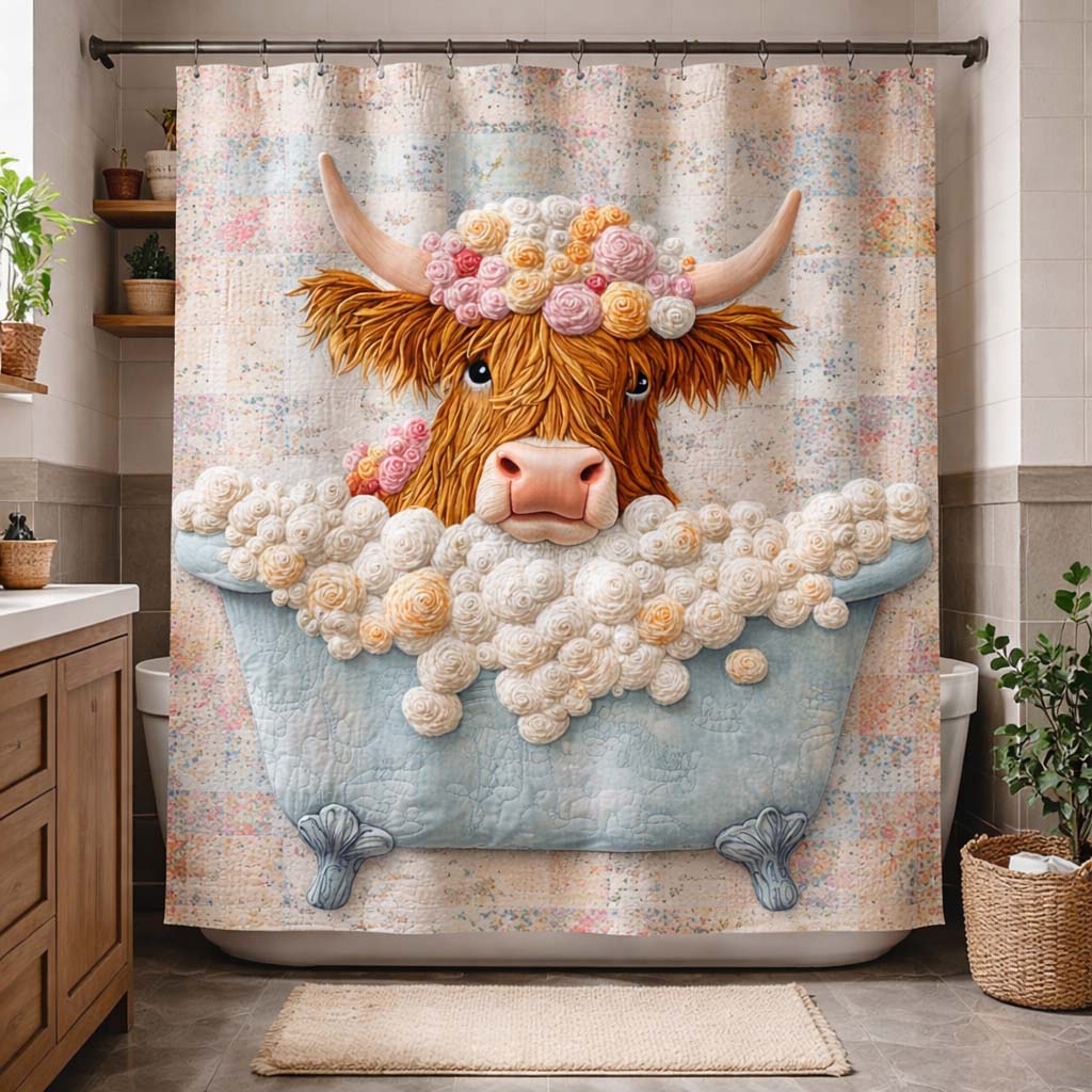 Floral Highland Shower Curtain GFTOQM3700