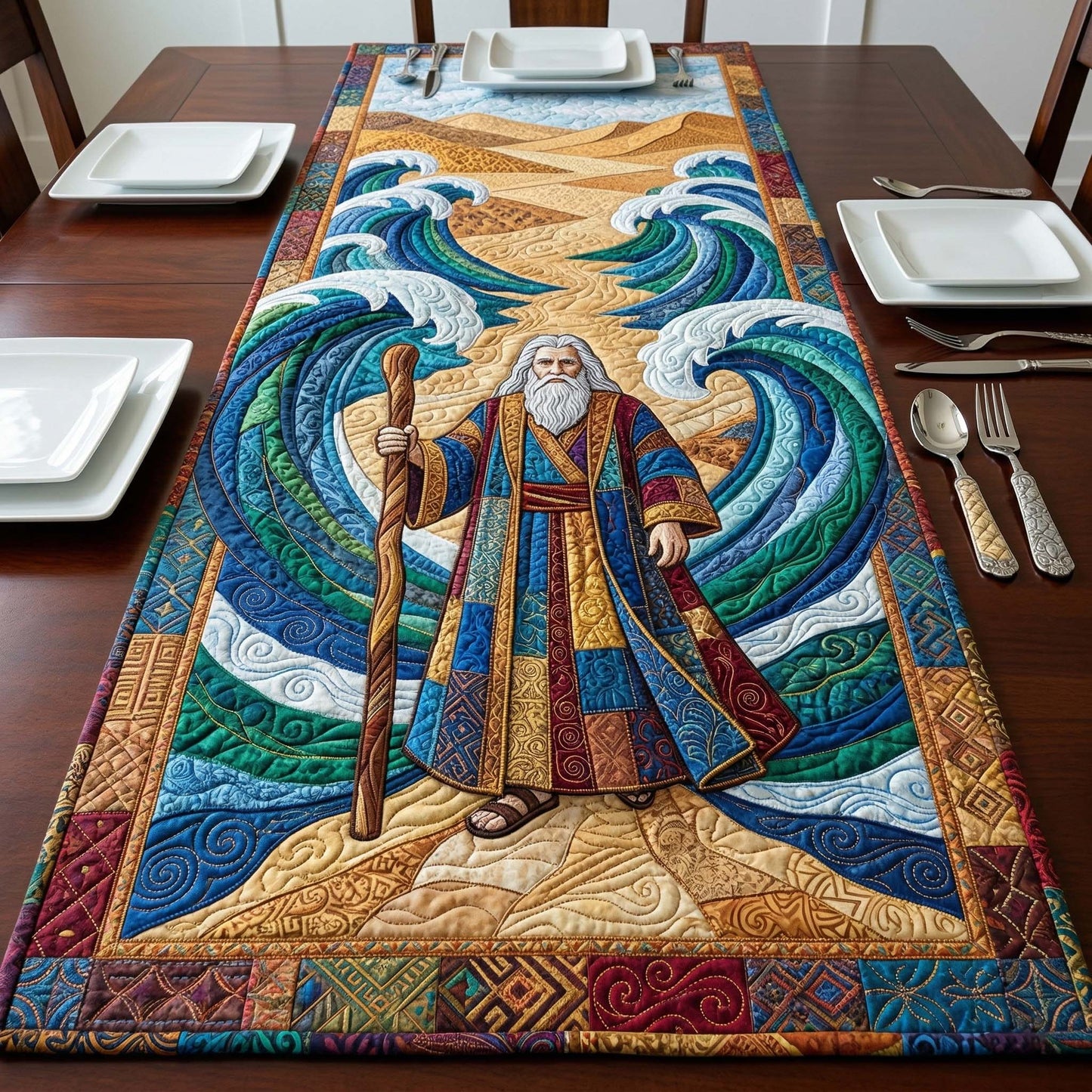 Passover Seder Quilted Table Runner GFTOQM3807