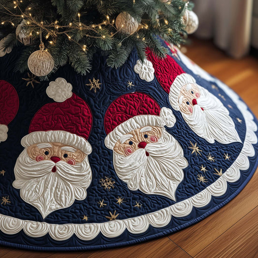 Starry Santa Quilted Tree Skirt GFTOQM382