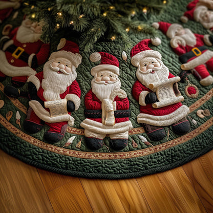 Santa List Quilted Tree Skirt GFTOQM385
