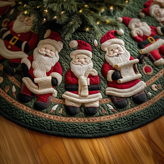 Santa List Quilted Tree Skirt GFTOQM385
