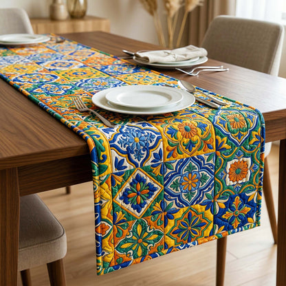 Royal Talavera Quilted Table Runner GFTOQM3879