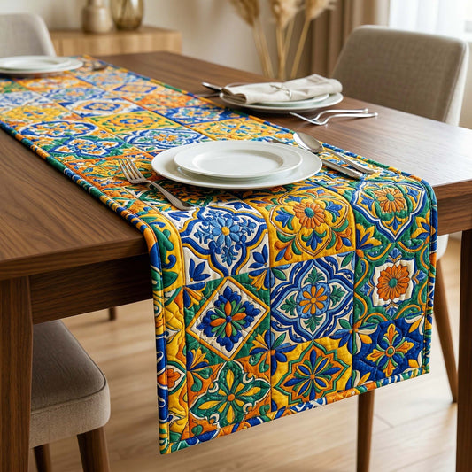 Royal Talavera Quilted Table Runner GFTOQM3879