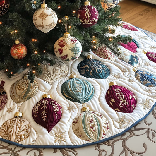 Elegant Ornaments Quilted Tree Skirt GFTOQM397