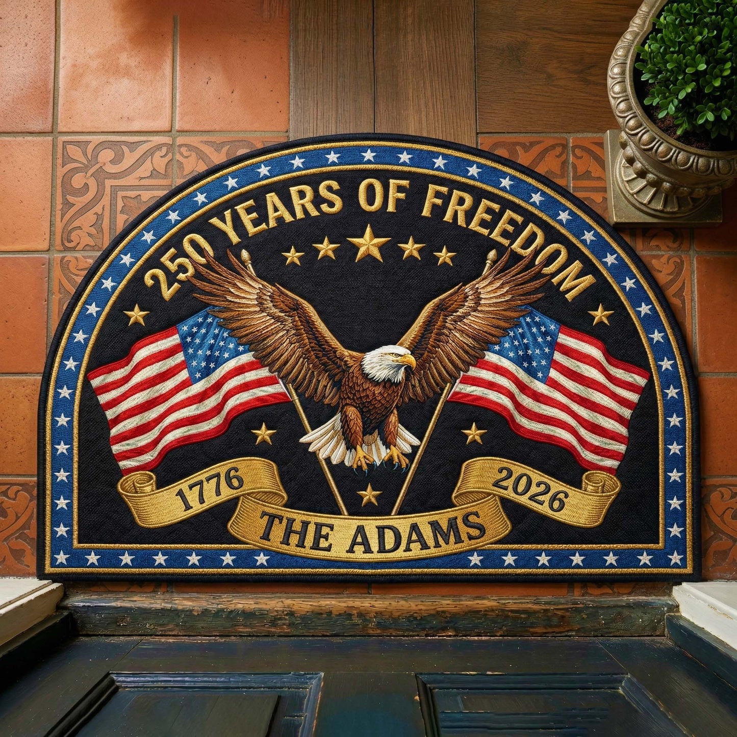 Freedom Eagle Quilted Welcome Mat QTCUZ GFTOQM3981