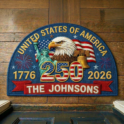 Statue Fireworks Quilted Welcome Mat QTCUZ GFTOQM3987