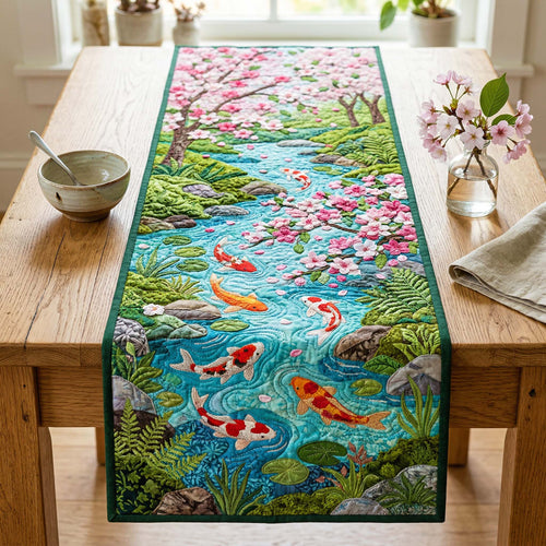 Sakura Koi Quilted Table Runner GFTOQM3992