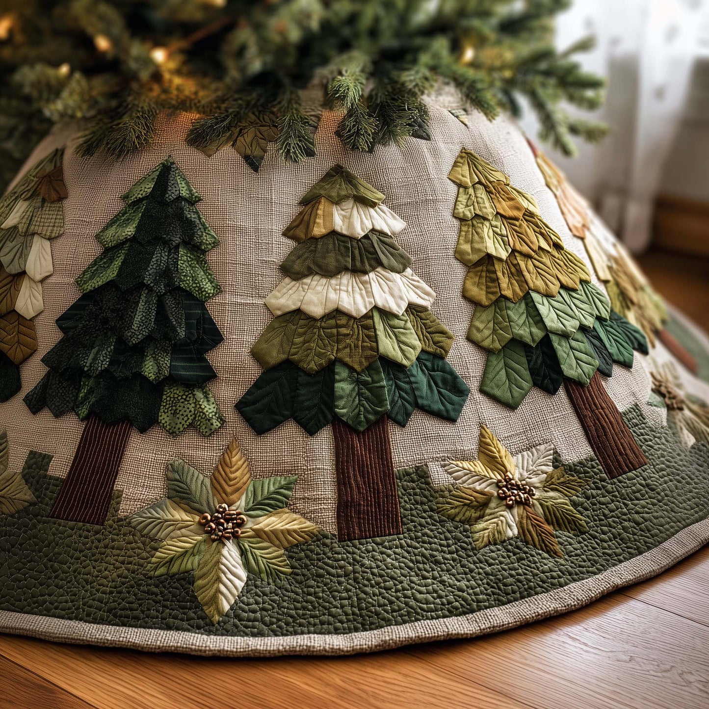 Rustic Pines Quilted Tree Skirt GFTOQM400