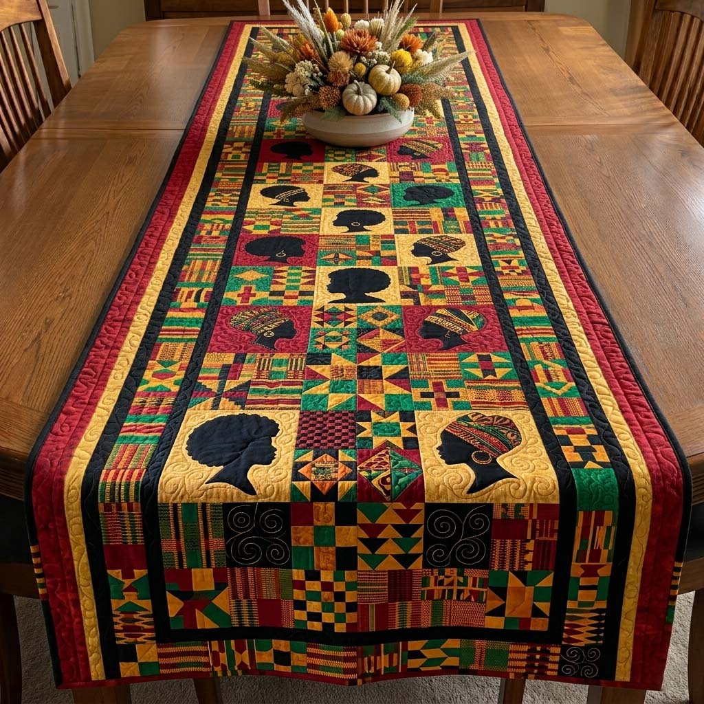 African Pride Quilted Table Runner GFTOQM4134