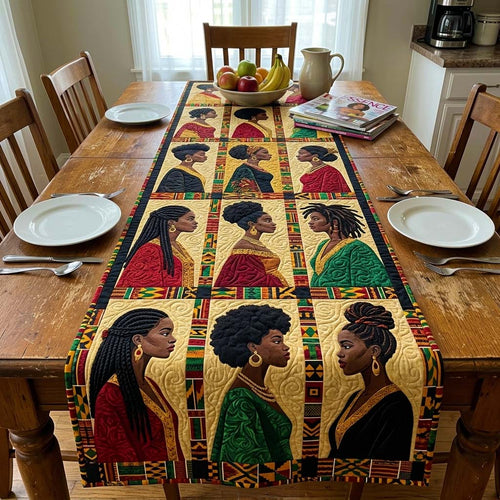 Melanin Queens Quilted Table Runner GFTOQM4135
