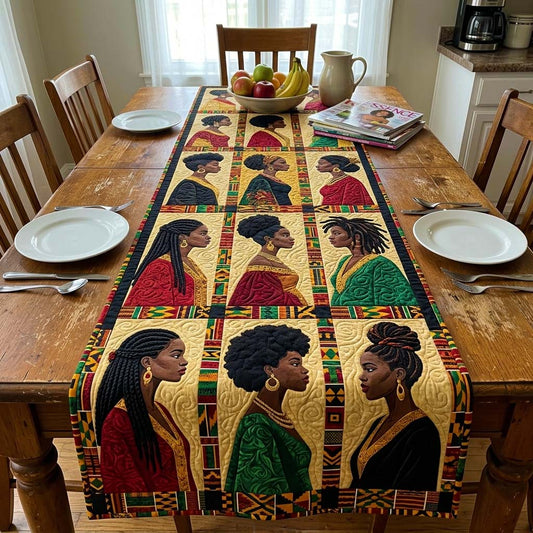 Melanin Queens Quilted Table Runner GFTOQM4135