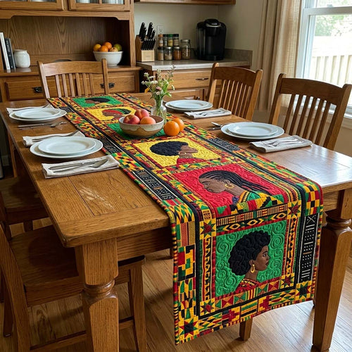 Afro Culture Quilted Table Runner GFTOQM4136