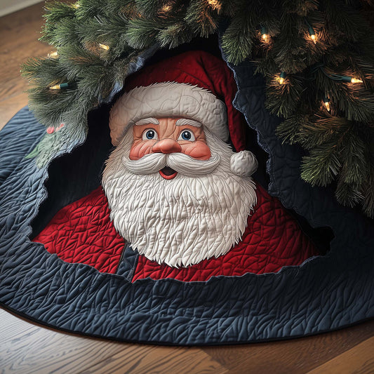 Classic Santa Quilted Tree Skirt GFTOQM415