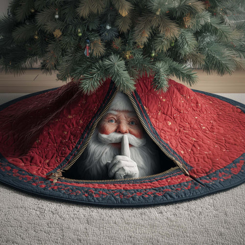 Secret Santa Quilted Tree Skirt GFTOQM416