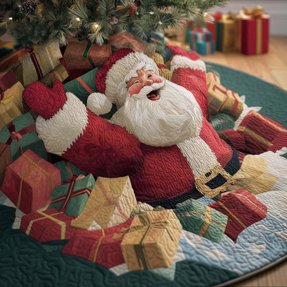 Gift Santa Quilted Tree Skirt GFTOQM417
