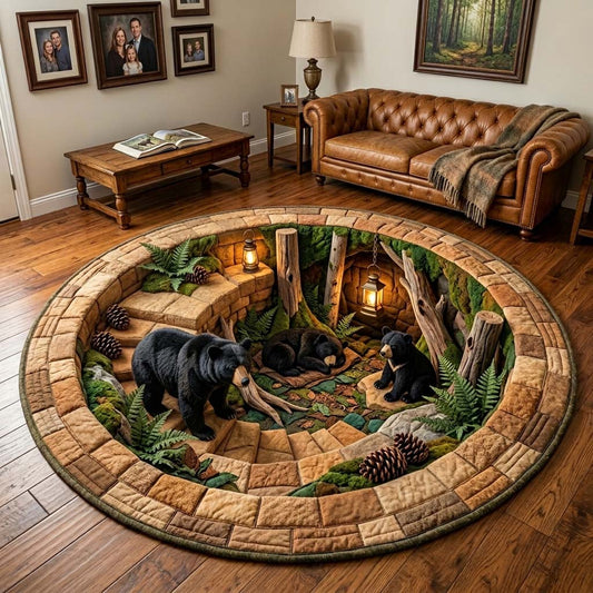 Rustic Guardian Quilted Round Mat GFTOQM4189