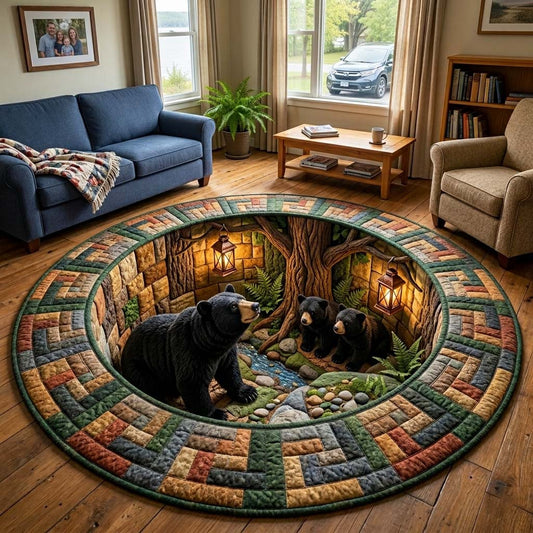 Rustic Guardian Quilted Round Mat GFTOQM4190