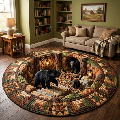 Rustic Guardian Quilted Round Mat GFTOQM4191