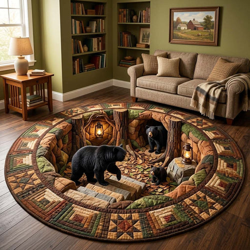 Rustic Guardian Quilted Round Mat GFTOQM4191