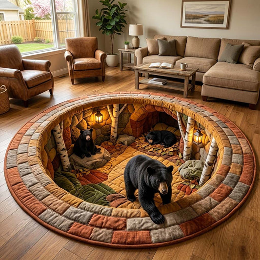 Rustic Guardian Quilted Round Mat GFTOQM4192