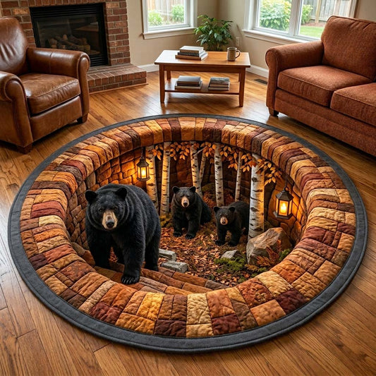 Rustic Guardian Quilted Round Mat GFTOQM4193