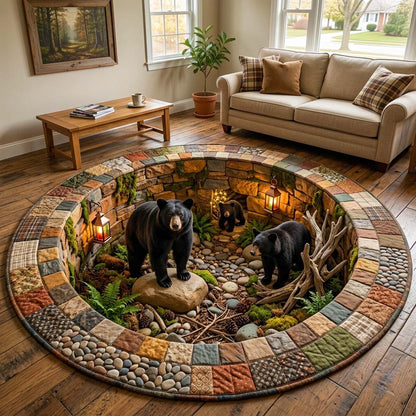 Rustic Guardian Quilted Round Mat GFTOQM4194