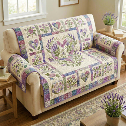 Botanical Love Quilted Sofa Cover GFTOQM4248