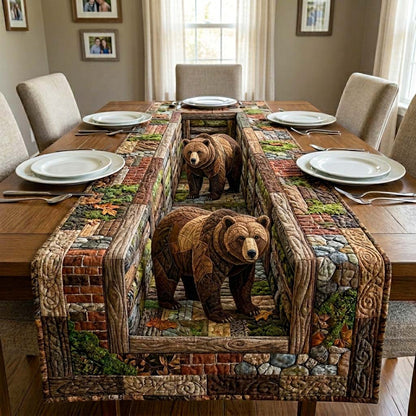 Stone Bears Quilted Table Runner GFTOQM4278
