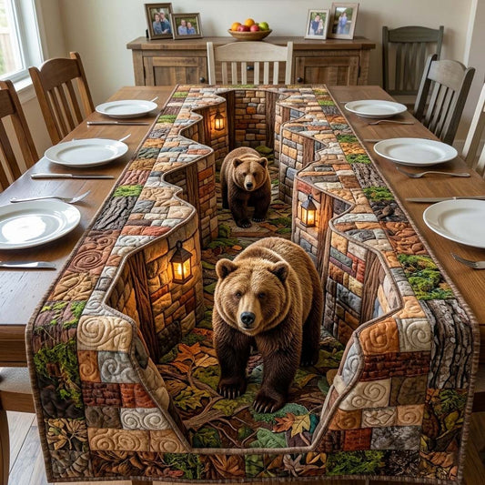 Canyon Bear Quilted Table Runner GFTOQM4280
