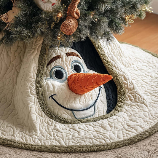 Olaf Face Quilted Tree Skirt GFTOQM435