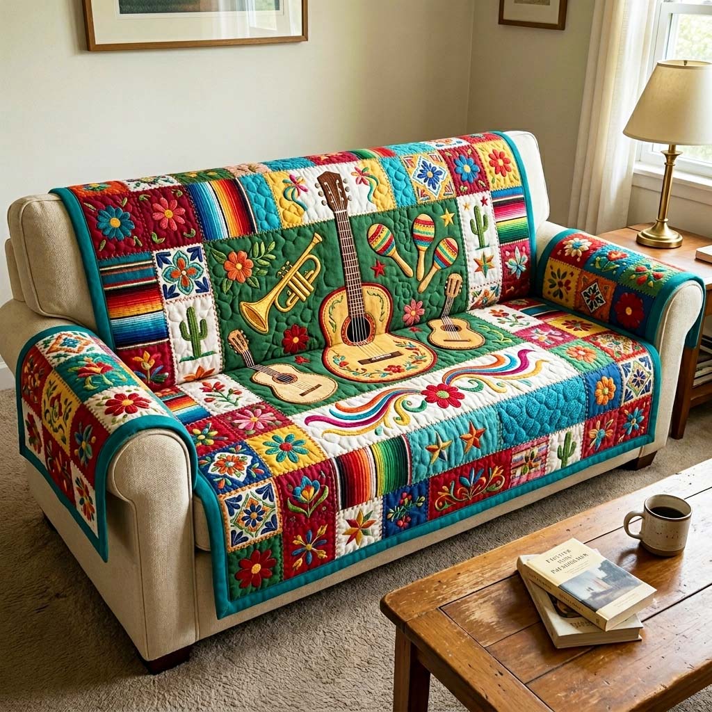 Cinco de Mayo Quilted Sofa Cover GFTOQM4368