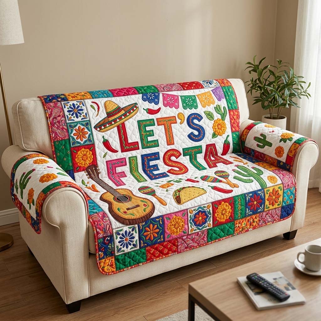 Cinco de Mayo Quilted Sofa Cover GFTOQM4369