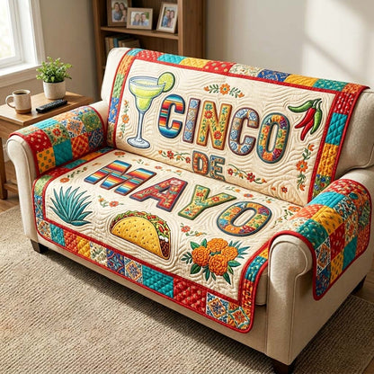 Cinco de Mayo Quilted Sofa Cover GFTOQM4371