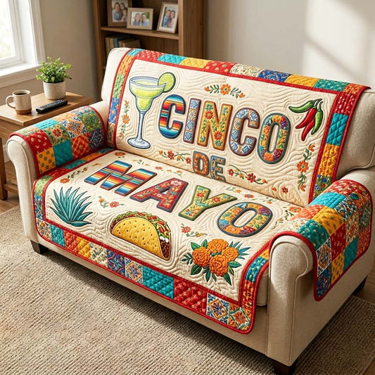 Cinco de Mayo Quilted Sofa Cover GFTOQM4371