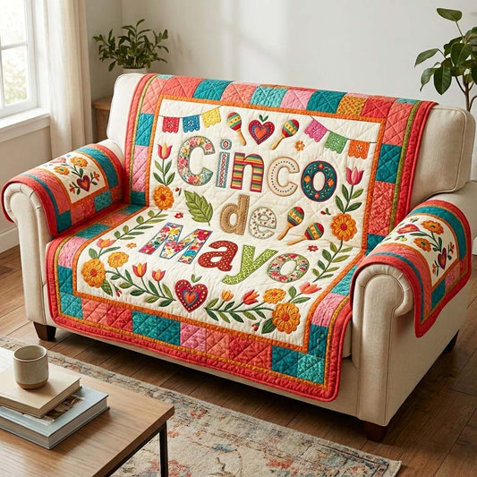 Cinco de Mayo Quilted Sofa Cover GFTOQM4374