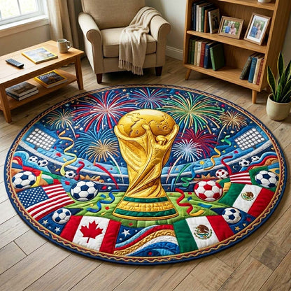 Celebration World Cup Quilted Round Mat GFTOQM4379