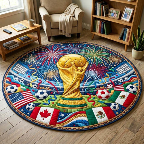 Celebration World Cup Quilted Round Mat GFTOQM4379