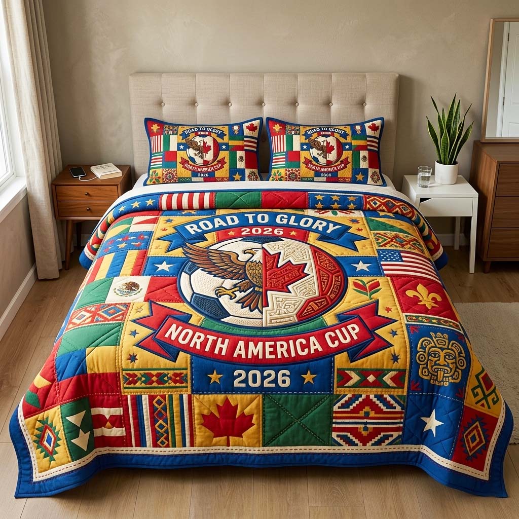 Eagle Crest 3-Piece Quilted Bedding Set GFTOQM4402