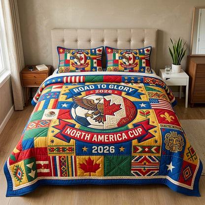 Eagle Crest 3-Piece Quilted Bedding Set GFTOQM4402