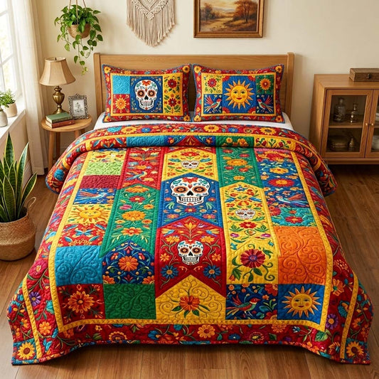 Cinco de Mayo 3-Piece Quilted Bedding Set GFTOQM4410
