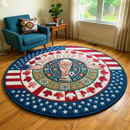 Maple Circle Quilted Round Mat GFTOQM4422
