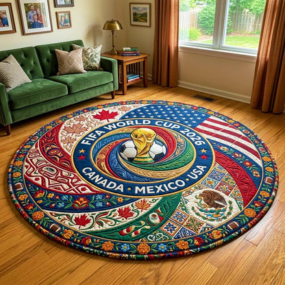 Triple Unity Quilted Round Mat GFTOQM4424