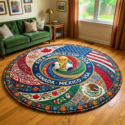 Triple Unity Quilted Round Mat GFTOQM4424