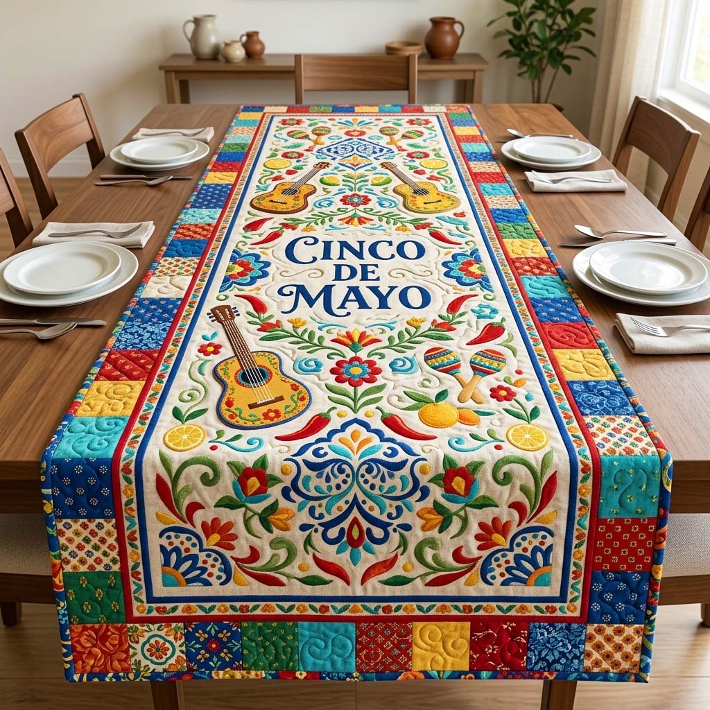 Classic Fiesta Quilted Table Runner GFTOQM4428