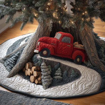 Truck Trail Quilted Tree Skirt GFTOQM446