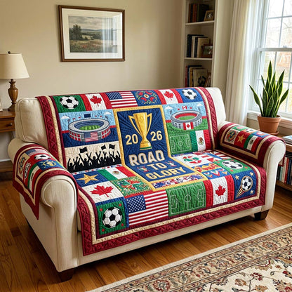Glory Road Quilted Sofa Cover GFTOQM4507