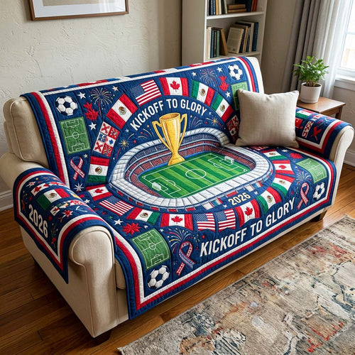 Stadium Glory Quilted Sofa Cover GFTOQM4508