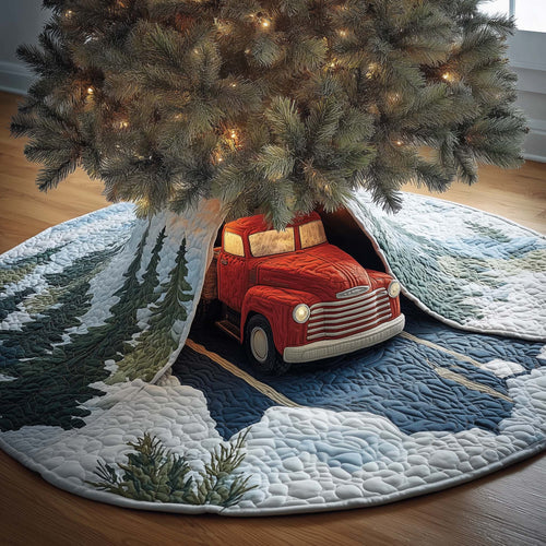 Forest Truck Quilted Tree Skirt GFTOQM450